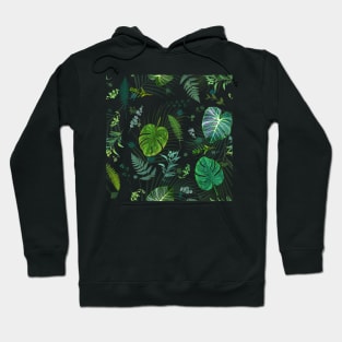 Tropical Plant Leaves - LG Hoodie